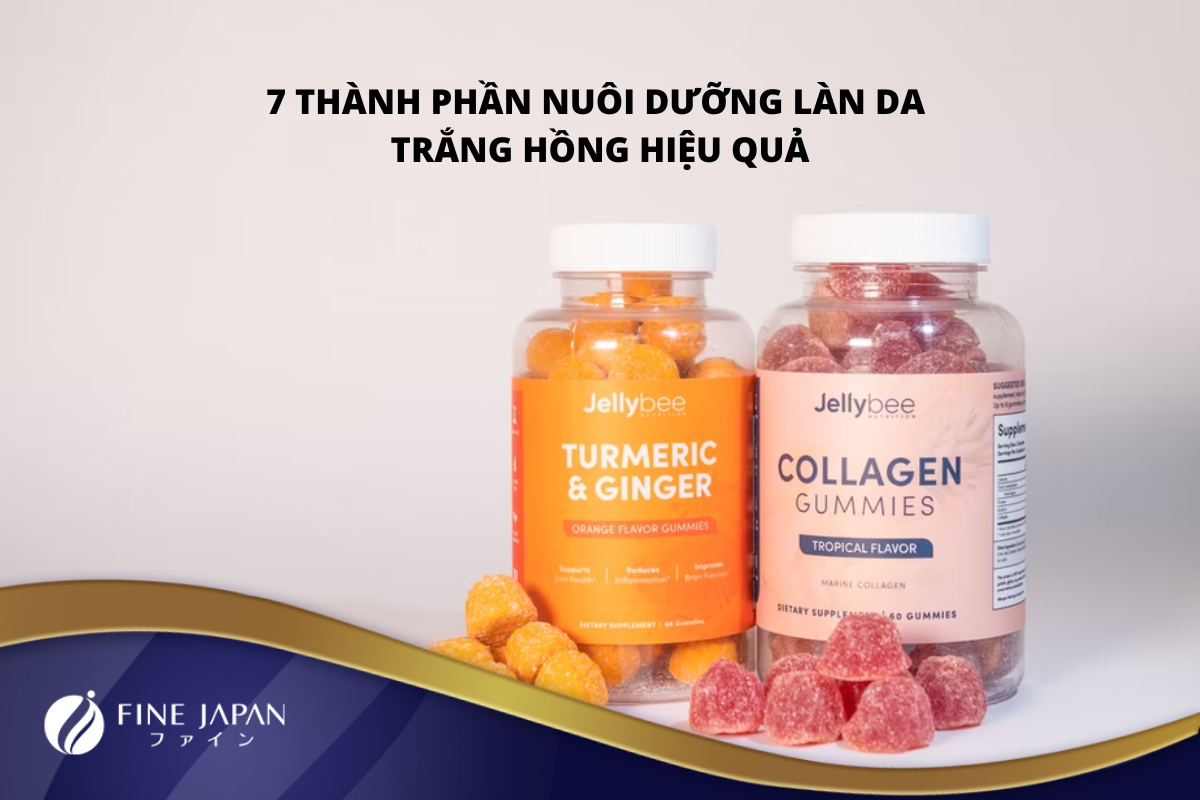 7 thành phần nuôi dưỡng làn da trắng hồng hiệu quả chị em cần biết