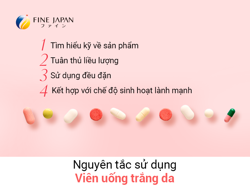 Cách dùng viên uống trắng đúng nhất dành cho bạn Cách dùng viên uống trắng đúng nhất dành cho bạn